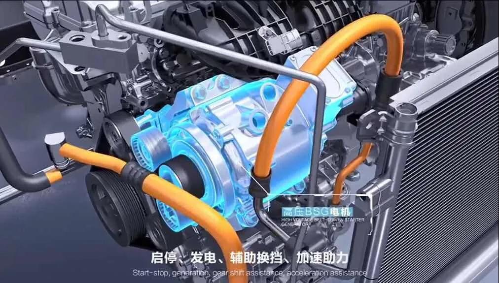 揭秘比亞迪第三代雙模技術(shù)核心之BSG電機，48V技術(shù)？
